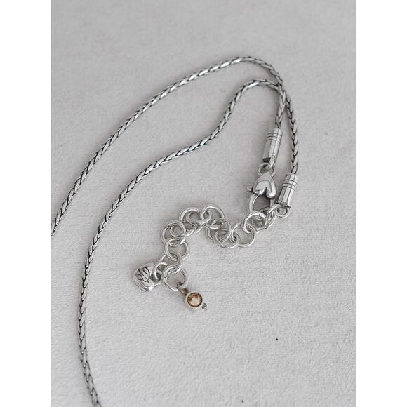 Brighton Butterfly Pendant Necklace Reversible Aurora Borealis Crystal Retired - Picture 9 of 9